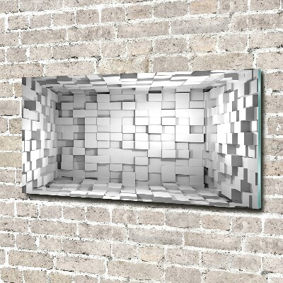 Schilderij op glas Kubussen
