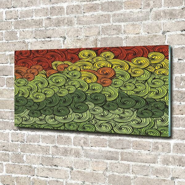 Foto-obraz szkło hartowane Kolorowe fale