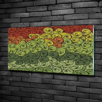 Foto-obraz szkło hartowane Kolorowe fale