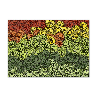 Foto-obraz szkło hartowane Kolorowe fale