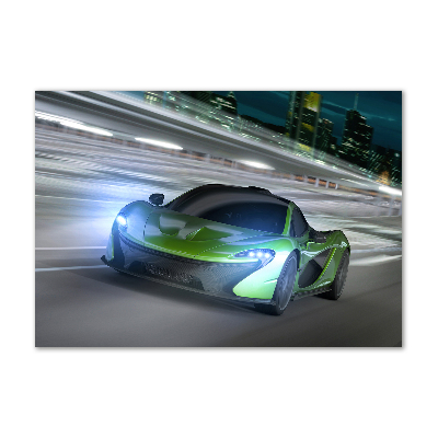 Glazen schilderij Racer