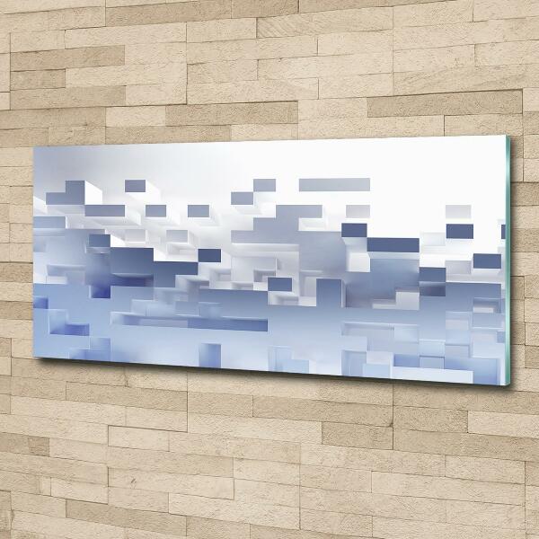 Foto schilderij op glas Kubusabstractie