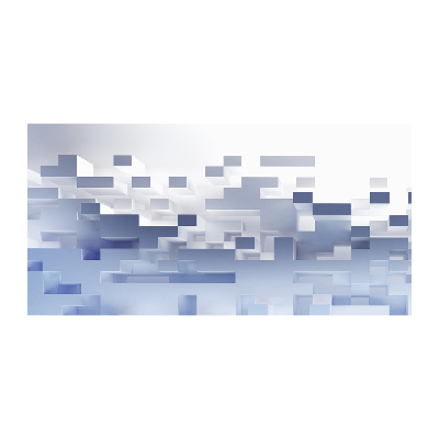 Foto schilderij op glas Kubusabstractie