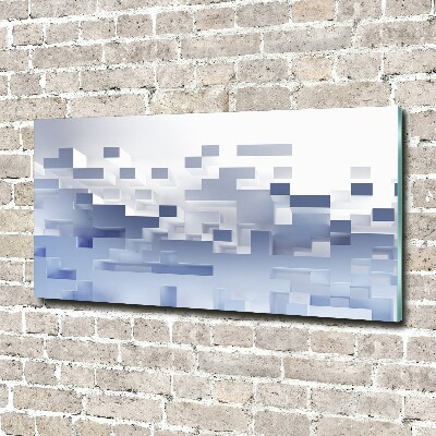 Foto schilderij op glas Kubusabstractie