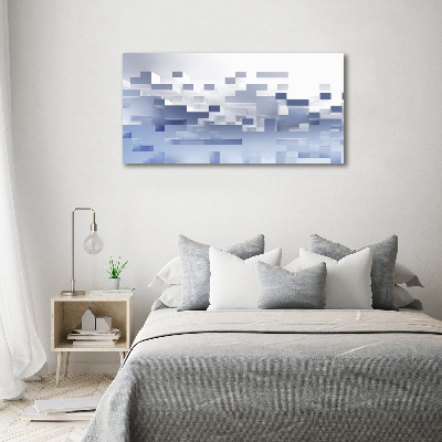 Foto schilderij op glas Kubusabstractie