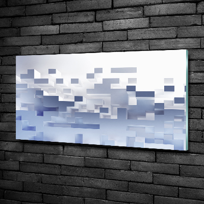 Foto schilderij op glas Kubusabstractie