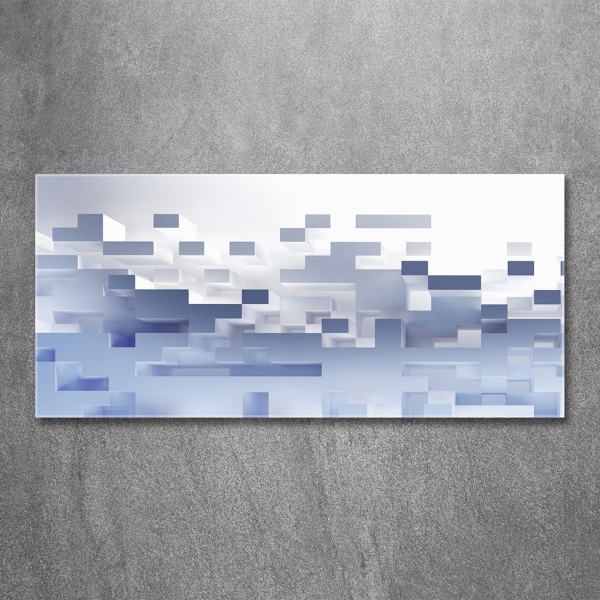 Foto schilderij op glas Kubusabstractie