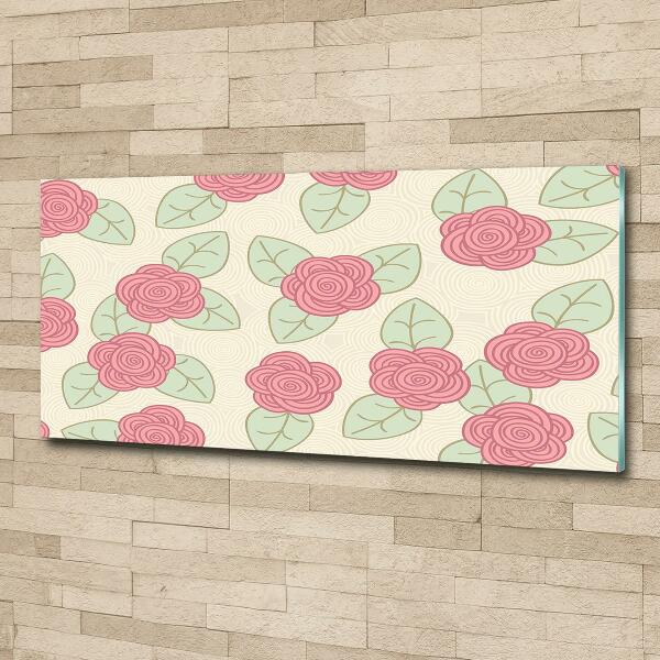 Foto obraz zdjęcie szkło hartowane Róże