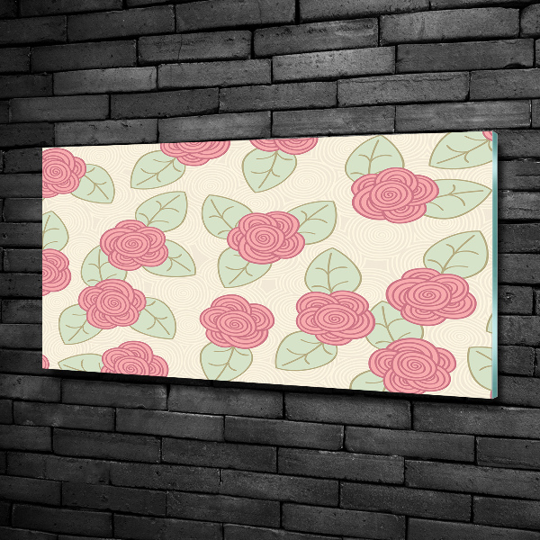 Foto obraz zdjęcie szkło hartowane Róże