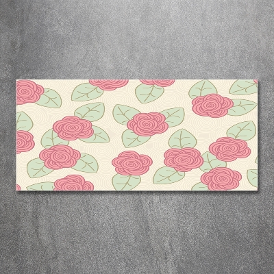 Foto obraz zdjęcie szkło hartowane Róże