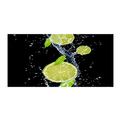 Foto-obraz szkło hartowane Limonki i woda