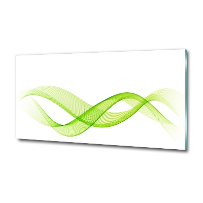 Schilderij op glas Kleurrijke golven