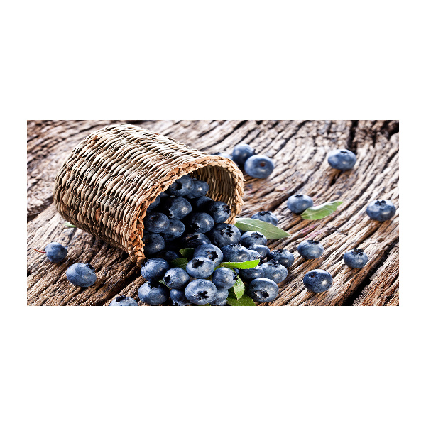 Schilderij op glas Bessen in een mand