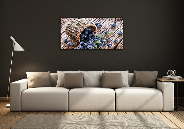 Schilderij op glas Bessen in een mand