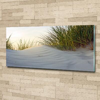 Schilderij op glas duinen aan zee