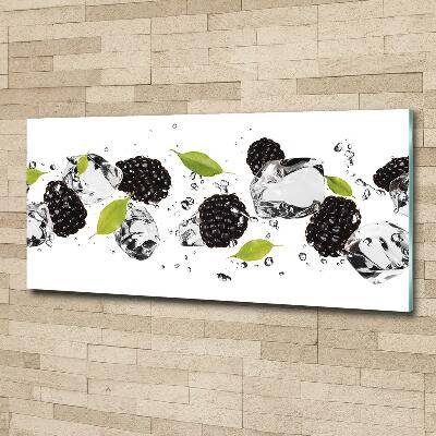 Foto-obraz szklany Czereśnie i woda