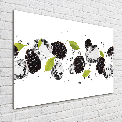 Foto-obraz szklany Czereśnie i woda