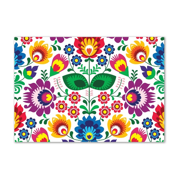 Foto obraz szkło hartowane Etniczny wzór