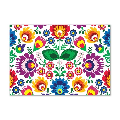 Foto schilderij op glas Etnisch patroon