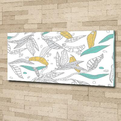 Foto schilderij op glas Kleurrijke bladeren