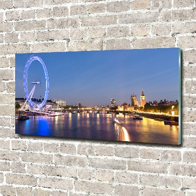 Foto schilderij op glas London Eye Londen