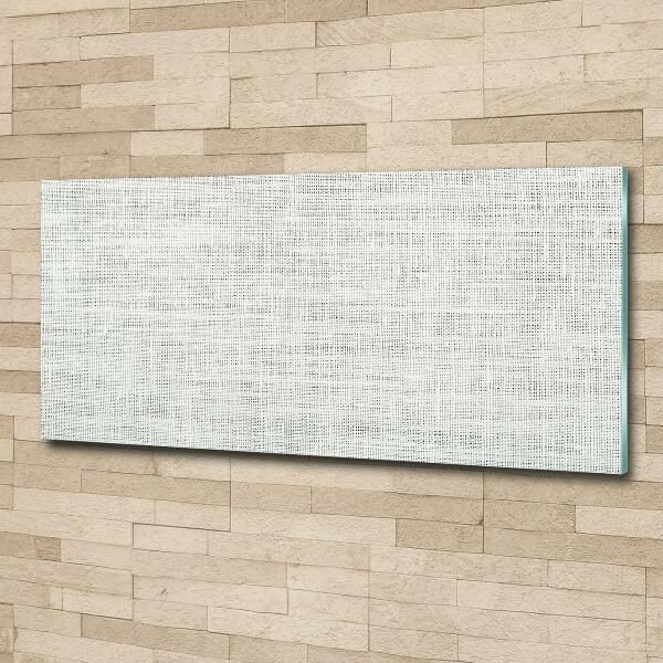 Glazen schilderij Wit linnen canvas