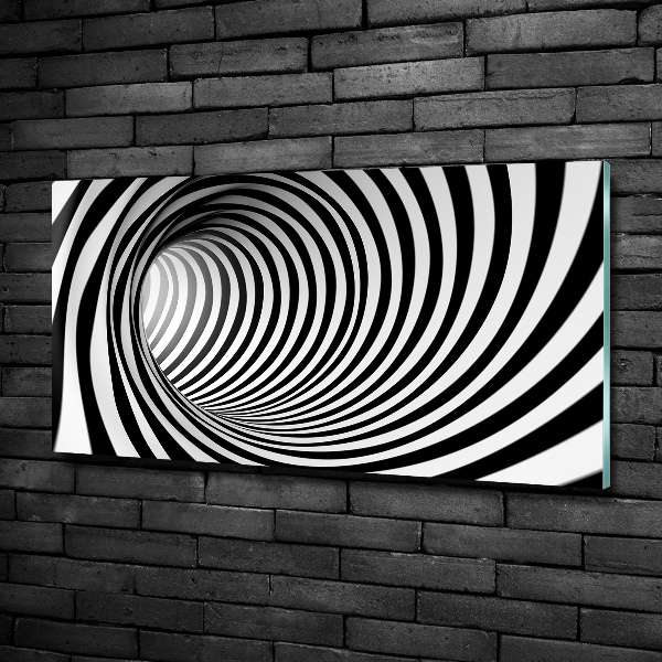 Schilderij glas 3D-tunnel