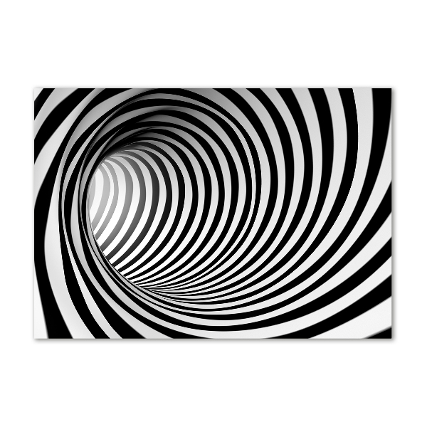 Schilderij glas 3D-tunnel