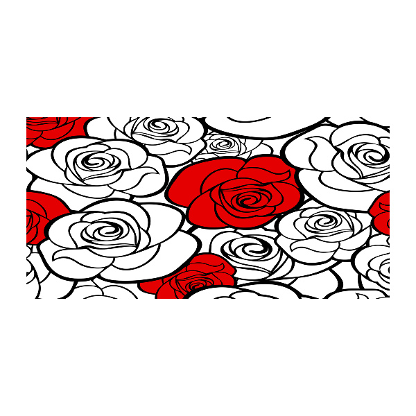 Schilderij op glas Rozen