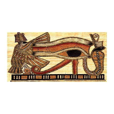 Schilderij glas Egyptisch oog