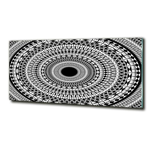 Schilderij op glas Cirkelvormige ornamenten