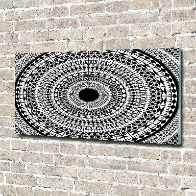 Schilderij op glas Cirkelvormige ornamenten