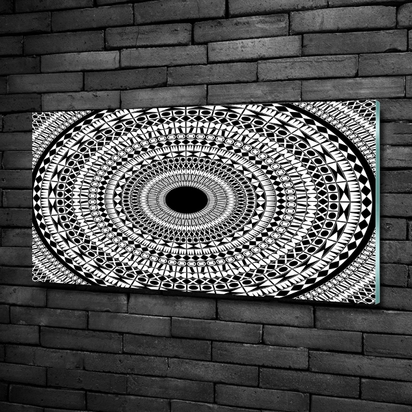 Schilderij op glas Cirkelvormige ornamenten