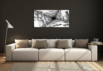 Foto schilderij op glas Kubustunnel