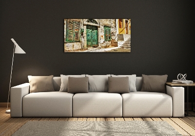 Foto schilderij op glas Griekse straten
