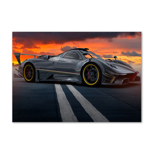 Foto obraz szkło hartowane Wyścigówka