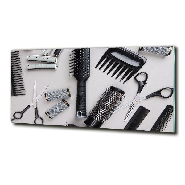 Glazen schilderij Kappersgereedschap