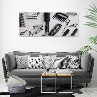 Glazen schilderij Kappersgereedschap