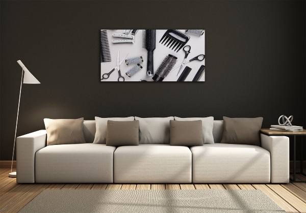 Foto-obraz szklany Przybory fryzjera