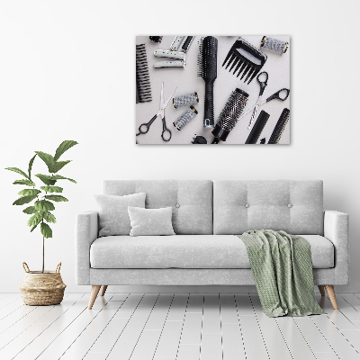 Foto-obraz szklany Przybory fryzjera
