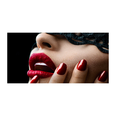 Fotoobraz na ścianę szklany Koronkowa maska