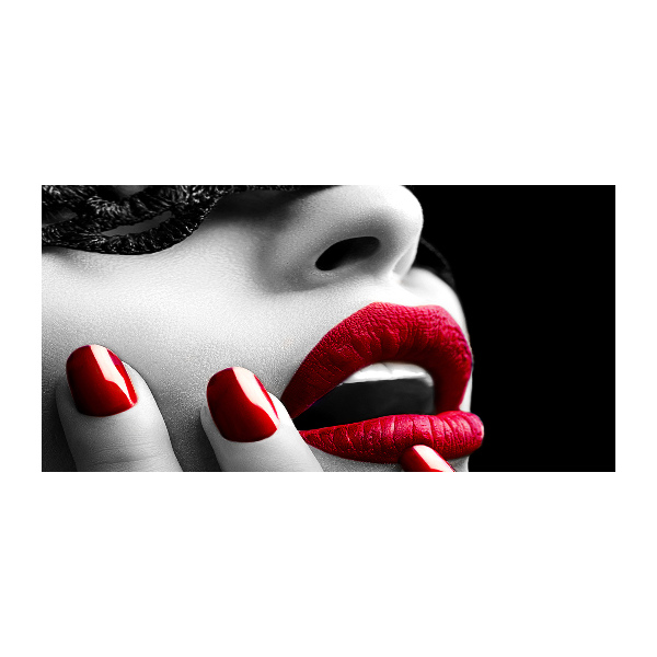 Fotoobraz na ścianę szklany Koronkowa maska