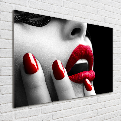 Fotoobraz na ścianę szklany Koronkowa maska