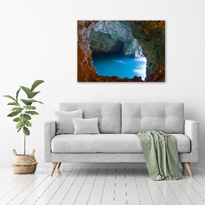 Schilderij glas Zeegrot