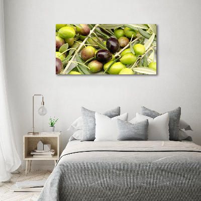 Glazen schilderij Verse olijven