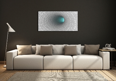 Schilderij op glas 3D-tunnel