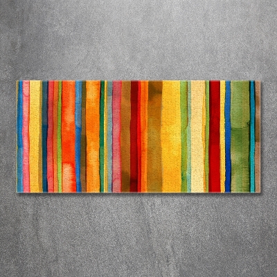 Glazen schilderij Kleurrijke strepen