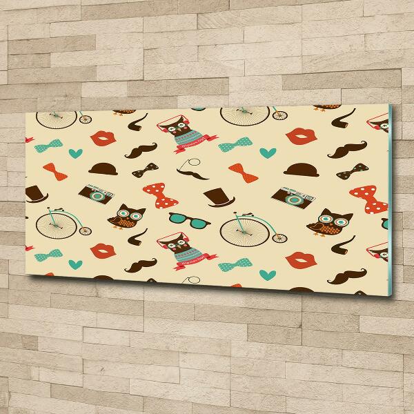 Schilderij op glas Hipsteruilen