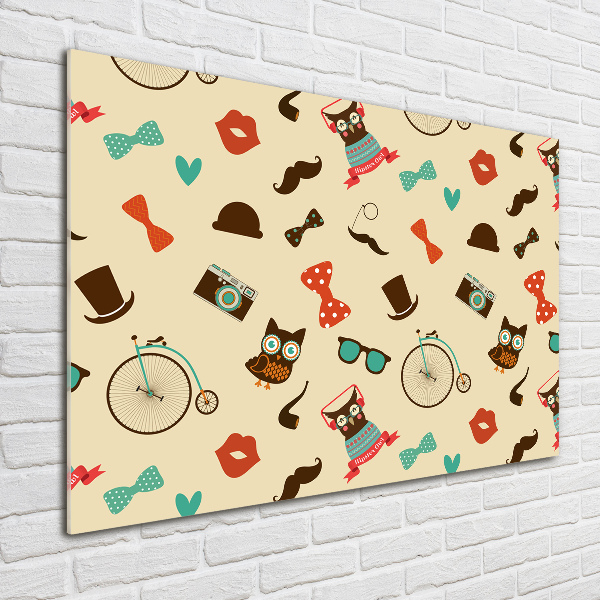 Schilderij op glas Hipsteruilen