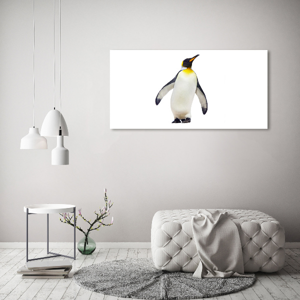 Schilderij glas Pinguïn